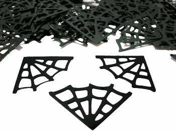 Black Spider Web Confetti